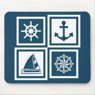 Nautisches Design Mousepad