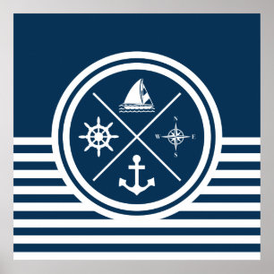 Nautisches Design Poster