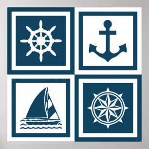 Nautisches Design Poster