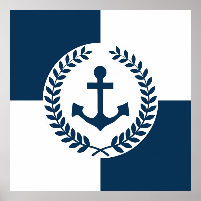 Nautisches Design Poster (Vorne)