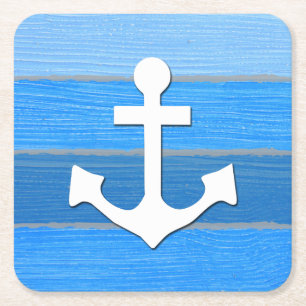 Nautisches Design Rechteckiger Pappuntersetzer