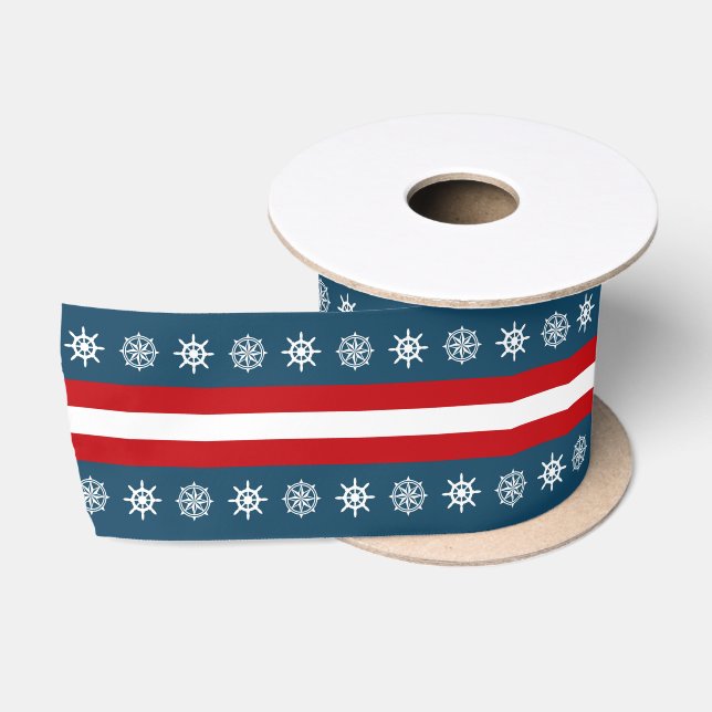 Nautisches Design Satinband (Spule)