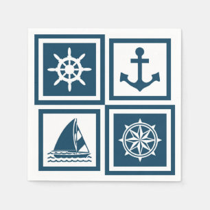 Nautisches Design Serviette