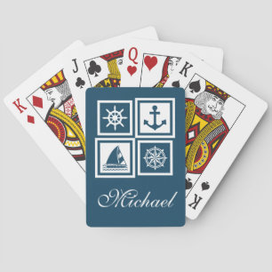 Nautisches Design Spielkarten