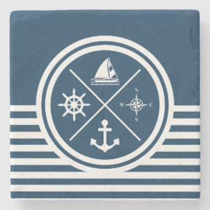Nautisches Design Steinuntersetzer