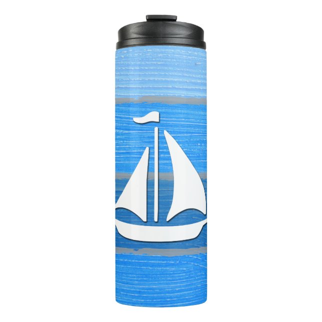 Nautisches Design Thermosbecher (Vorderseite)