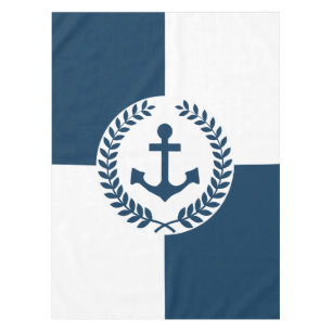 Nautisches Design Tischdecke