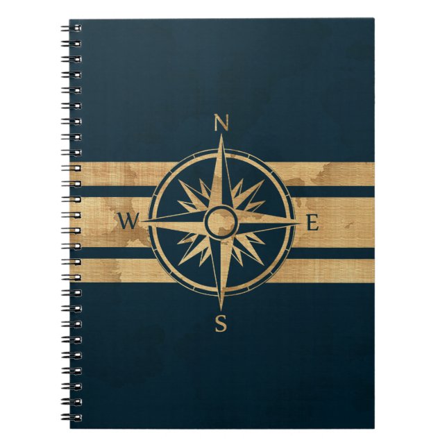 Nautisches Explorer-Kompass Notizblock (Vorderseite)