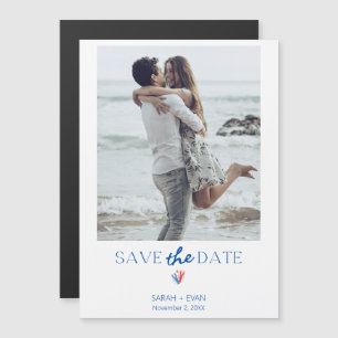Nautisches Foto-Hummer-Save-the-Date-Magnet Magneteinladung