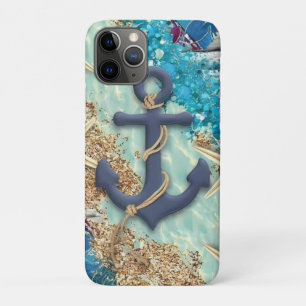 Nautisches iPhone-Case mit blauem Anker Case-Mate iPhone Hülle