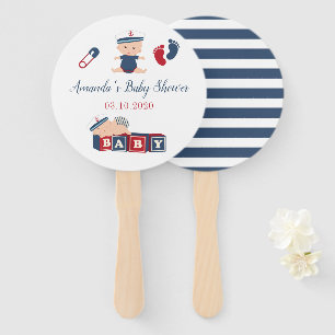 Nautisches Jungen-Baby-Partygeschenk Fächer