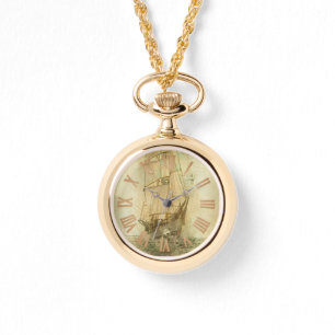 Nautisches klassisches Schiff (neutral) Armbanduhr