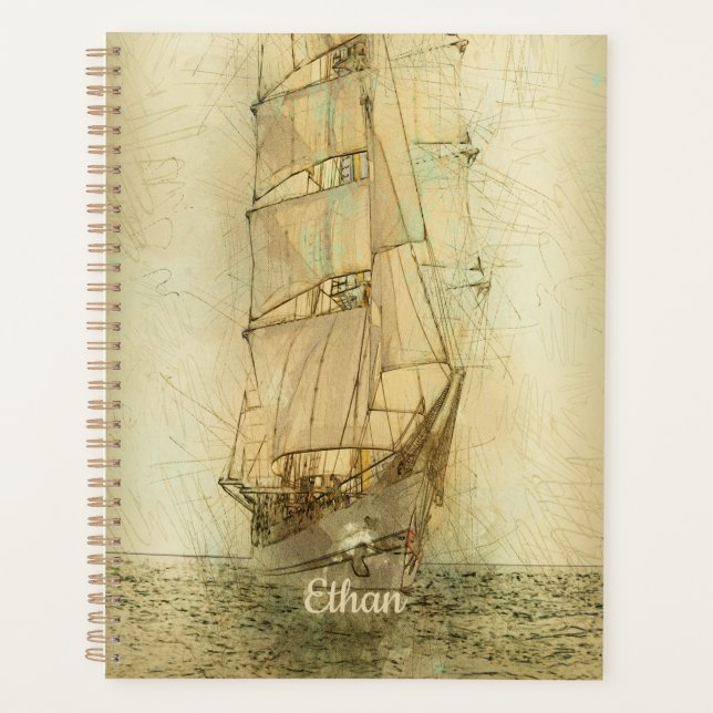 Nautisches klassisches Schiff (neutral) Planer (Vorderseite)