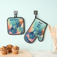 Nautisches Mermaid-Seepferd Inspiration-Redewendun