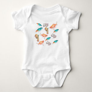 Nautisches Muster Baby Strampler