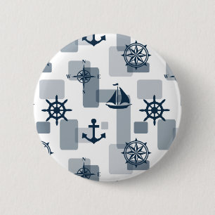 Nautisches Muster Button