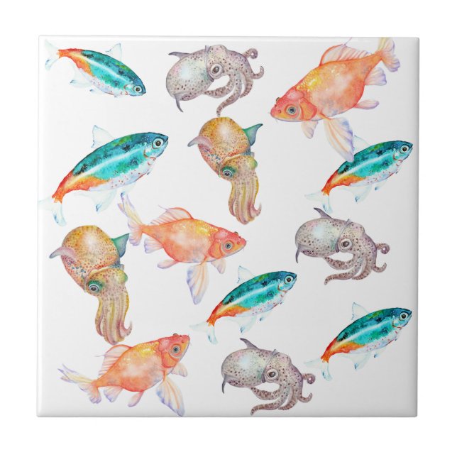 Nautisches Muster Fliese (Vorderseite)