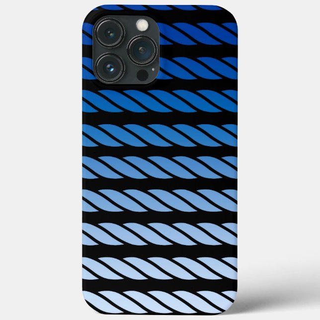 Nautisches Muster für Navy Stripes Case-Mate iPhone Hülle (Rückseite)
