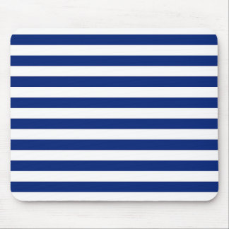 Nautisches Muster für Navy Stripes Mousepad
