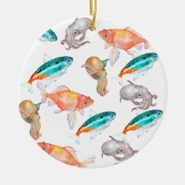 Nautisches Muster Keramik Ornament