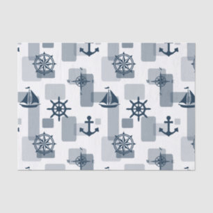 Nautisches Muster Seidenpapier
