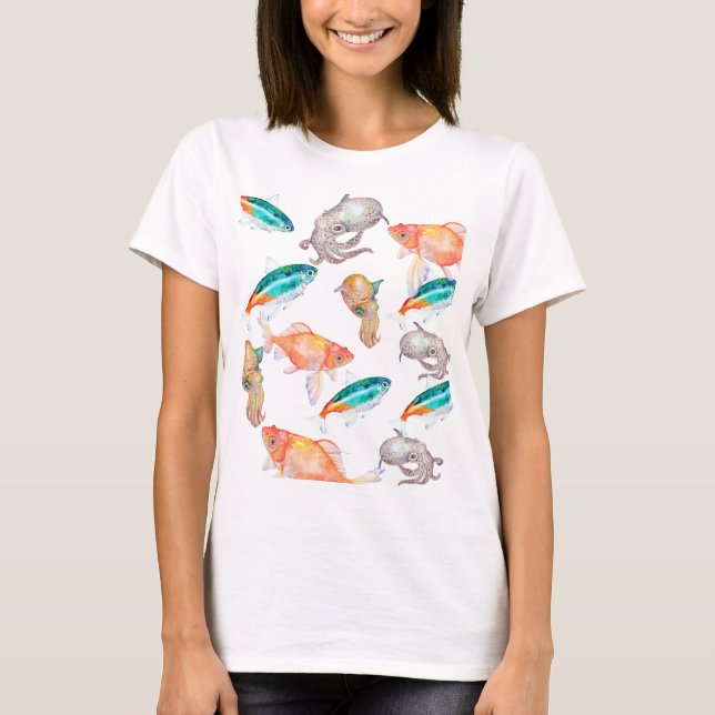 Nautisches Muster T-Shirt (Vorderseite)