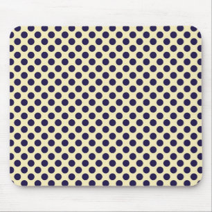 Nautisches Navy und Tannengrün gepunktetes Druckmu Mousepad
