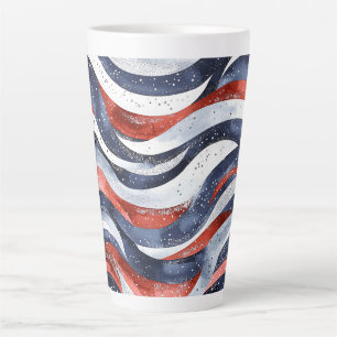 Nautisches Rot Weiß Blau Milchtasse