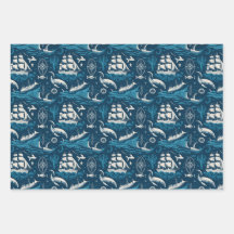 Nautisches Schiffsgedankmuster Nr. 1