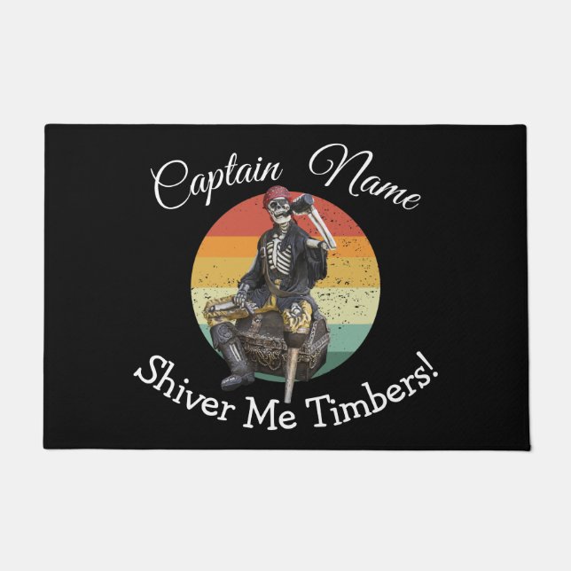 nautisches Skelett Fußmatte (Vorderseite)