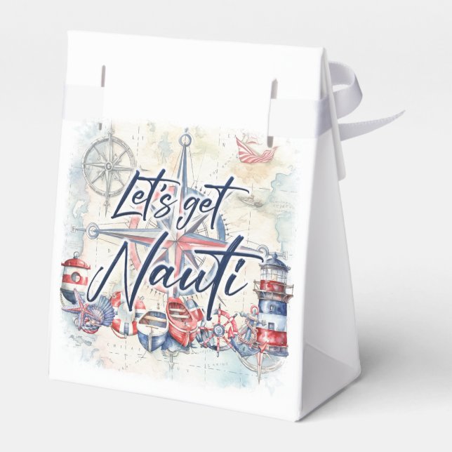 Nautisches Thema Geschenkschachtel (Rückseite)