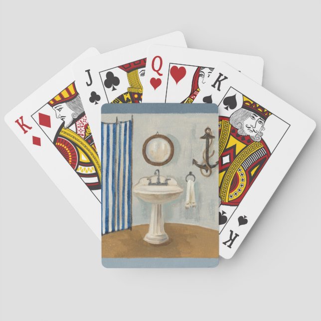 Nautisches Themenbad Spielkarten (Rückseite)