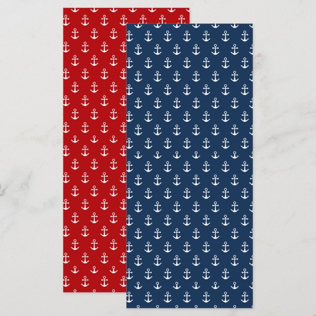 Nautisches umkehrbares Design-Lesezeichen (Vorne/Hinten)