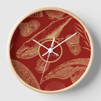 Nautisches Vintages Kinderzimmer Uhr