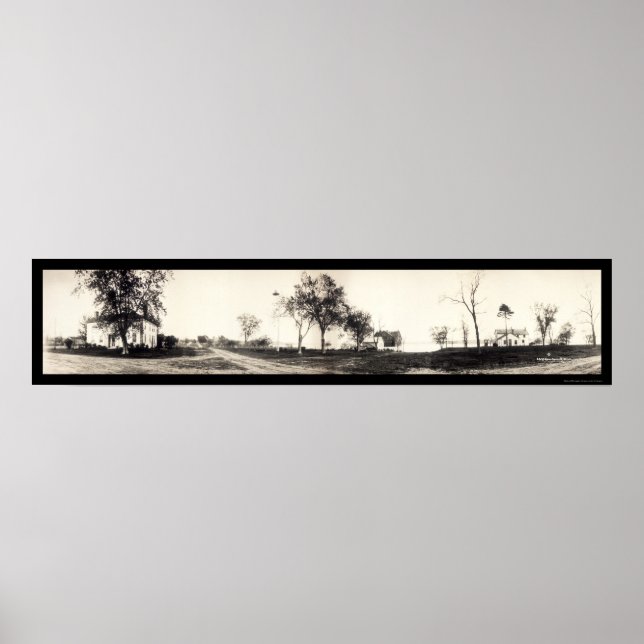 Nauvoo Mormon Houses Foto 1925 Poster (Vorne)