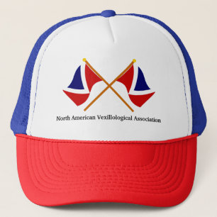 NAVA-Flags mit Text überquert Truckerkappe