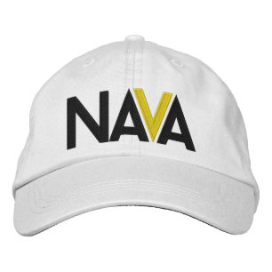 NAVA Weißer StickHat Bestickte Baseballkappe