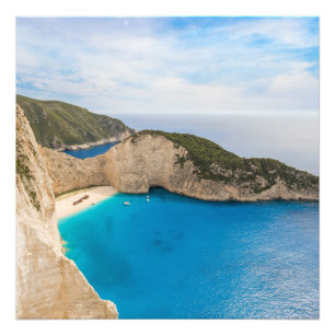 Navagio Beach Greece Foto Print - Zakynthos