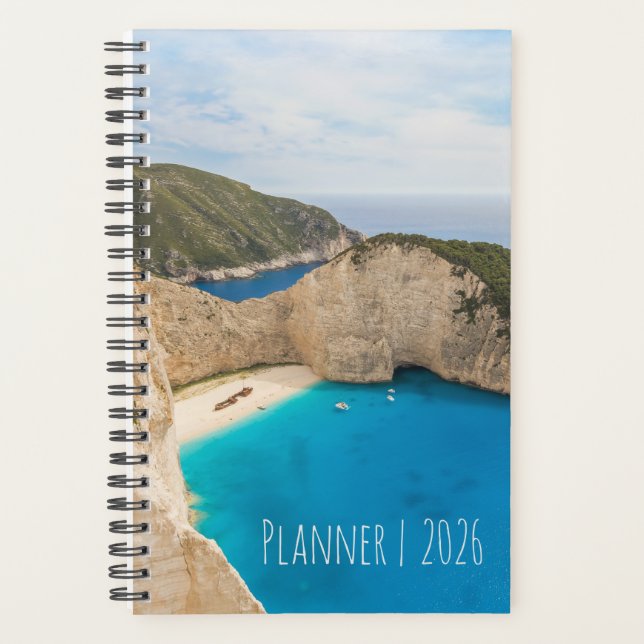 Navagio Beach Greece – Shipwreck Beach Calendar Planer (Vorderseite)
