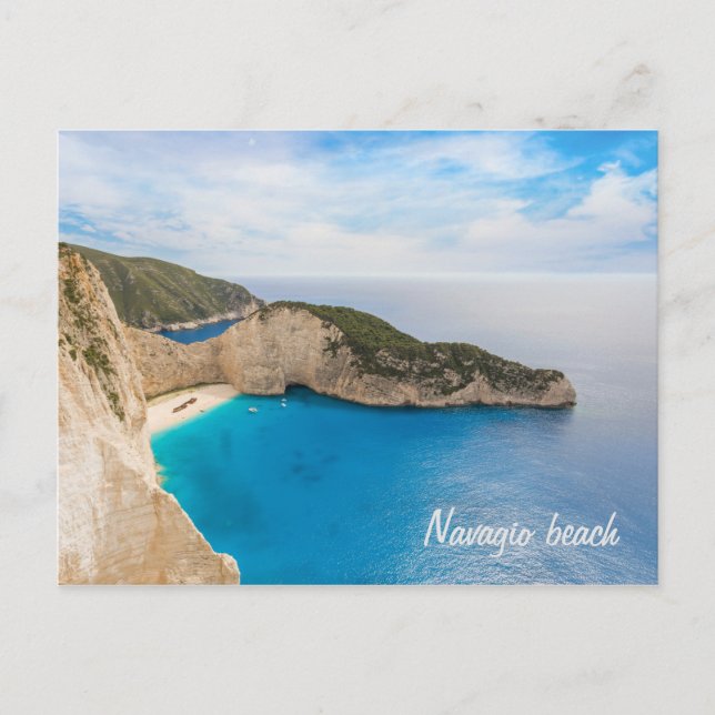 Navagio Beach Griechenland Postkarte (Vorderseite)