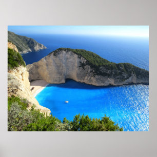 Navagio Beach, Zakynthos, Griechenland Poster