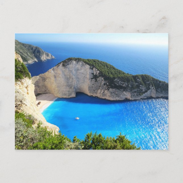 Navagio Beach, Zakynthos, Griechenland Postkarte (Vorderseite)