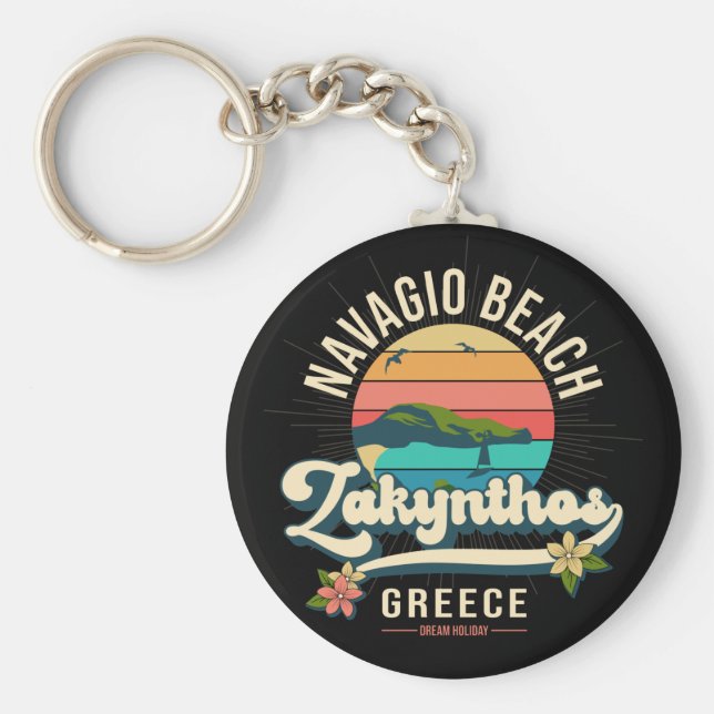 Navagio Beach, Zakynthos, Griechenland Schlüsselanhänger (Vorne)