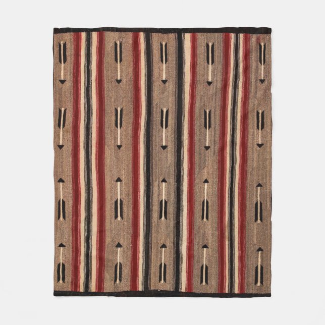 Navajo Arrow Horse Saddle 1935 Reprint Fleecedecke (Vorderseite)