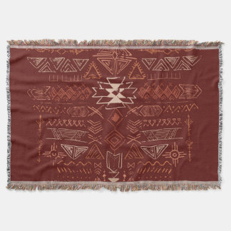 Navajo Aztec: Ethnisches Doodle-Muster. Decke