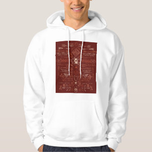 Navajo Aztec: Ethnisches Doodle-Muster. Hoodie
