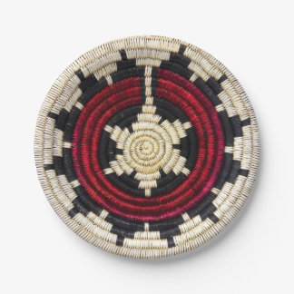 Navajo Basket Paper Plate Pappteller