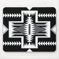 Navajo Black & Gray Mousepad