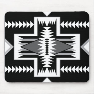 Navajo Black & Gray Mousepad