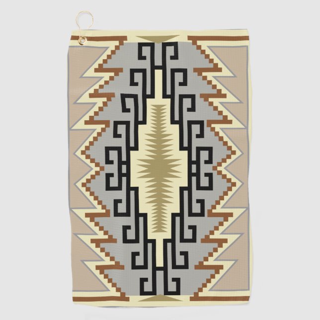 Navajo Design-2 Golf-Handtuch Golfhandtuch (Vorderseite)